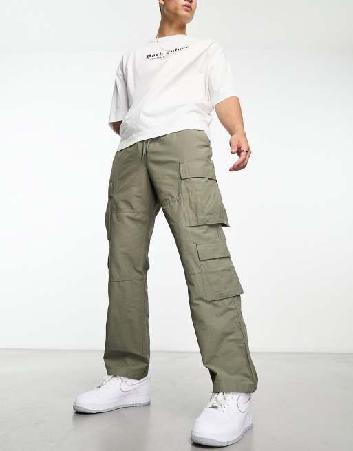 Workwear Black Slim Fit Cargo Pants, PacSun