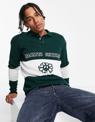 Pacsun petal knitted jumper in green - ASOS Price Checker