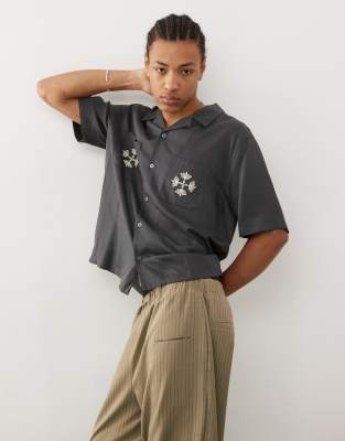 関税込み【  Jeans】 patch logo relaxed t-shirt STreetwise_Droptop_Shirt_BLK__