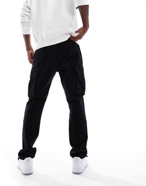 Workwear Black Slim Fit Cargo Pants, PacSun