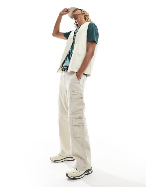PacSun straight leg multipocket cargo pants in light beige