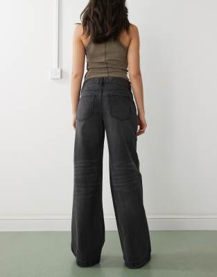 Pacsun Wide Leg Baggy Jeans In Black