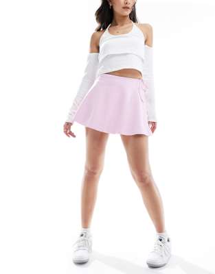 PacSun wrap flippy skort in pink