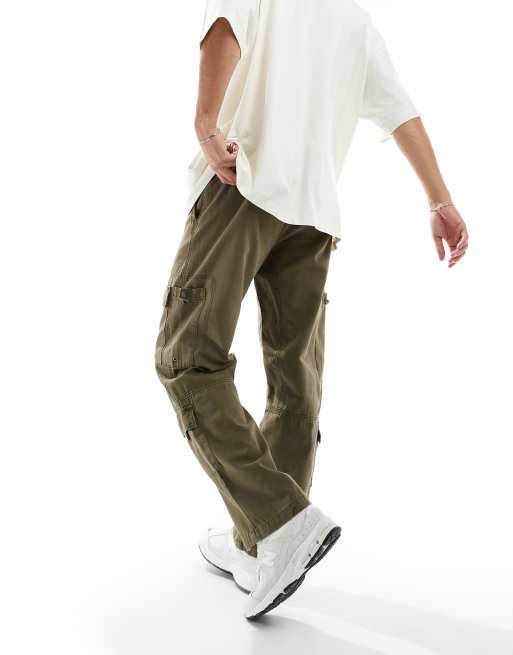 Pacsun wyatt baggy cargo in dusty olive ASOS