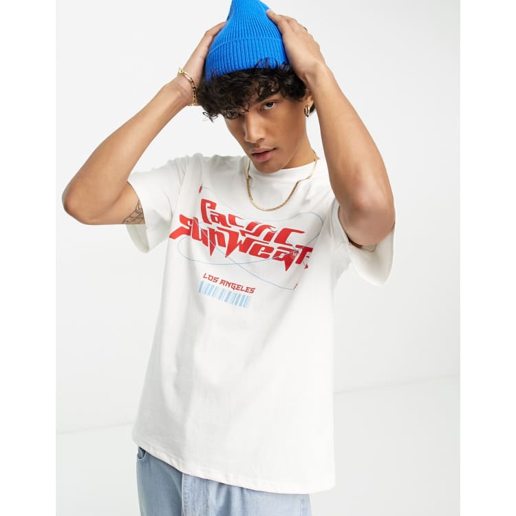 PacSun Y2K logo t-shirt in off white | ASOS