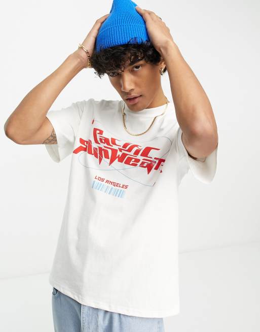 PacSun Y2K logo t-shirt in off white | ASOS