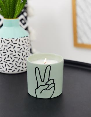 Paddywax  Impressions  Peace  Ljus med lavendel och timjan-Flerfärgad Flerfärgad
