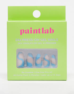 Paint Labs Paintlab False Nails - Bluey-multi