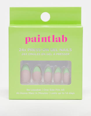Paint Labs Paintlab False Nails - Green Apple-Multi