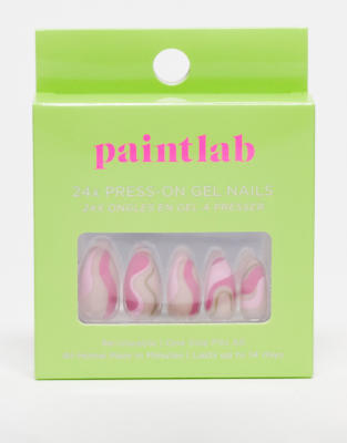 Paint Labs Paintlab False Nails - Pink Sherbert-multi