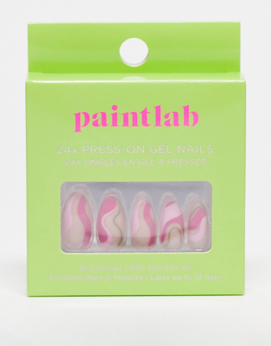 Paint Labs Paintlab False Nails - Pink Sherbert-multi