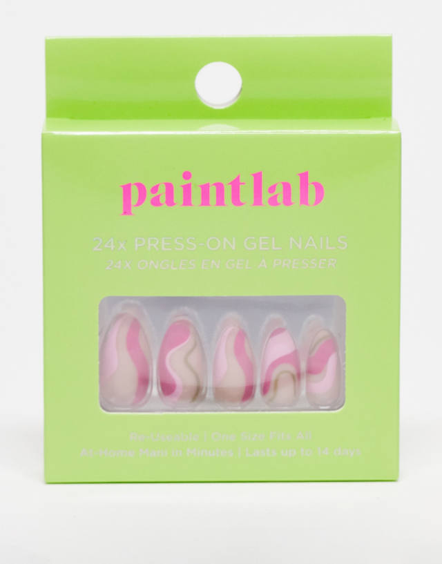 Paintlab False Nails - Pink Sherbert