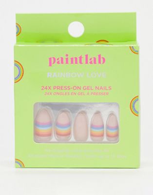 Paintlab False Nails - Rainbow Love-Multi