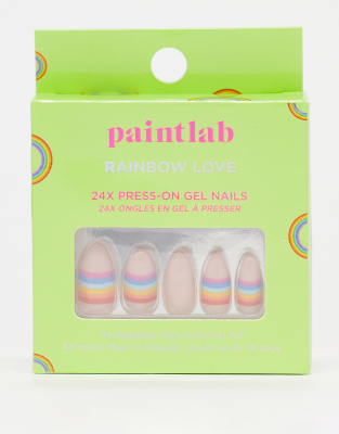 Paint Labs Paintlab False Nails - Rainbow Love-multi