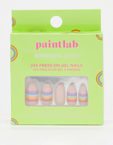 Paintlab - Kunstige negle - Rainbow Love - view 1