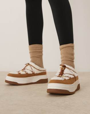 Pajar Pajar asos exclusive Jules shoes in chestnut tan-Brown