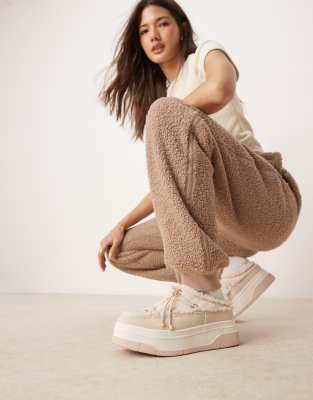 Pajar asos exclusive Jules shoes in light nude-Neutral