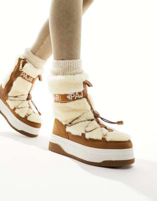 Pajar Pajar borg mid leg snow boots in tan-Brown