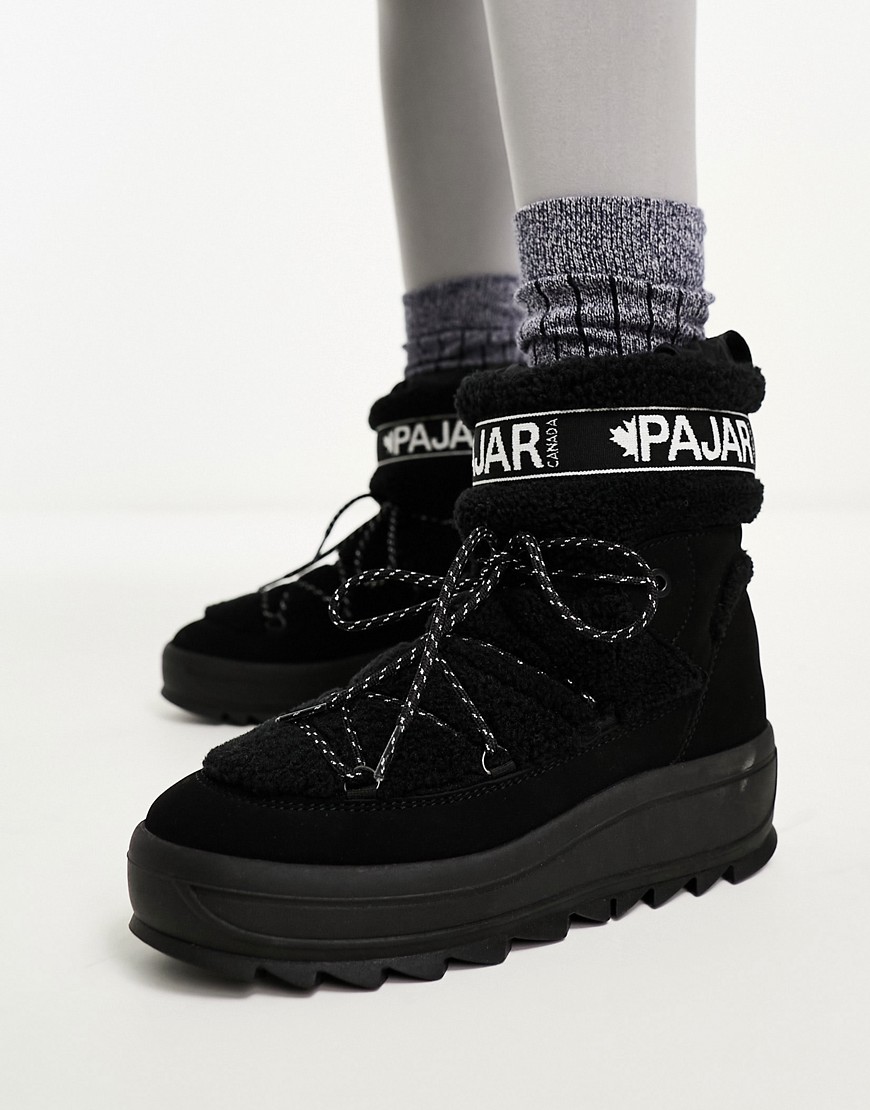 Pajar borg snow boots in black