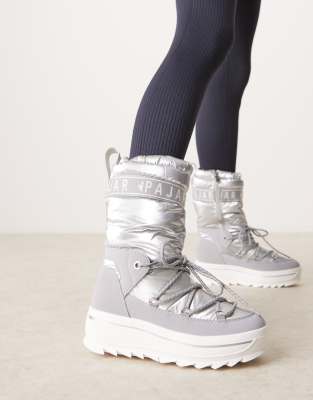 Pajar Galaxy high moon boot in silver