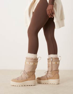 Pajar - Galaxy High - Schneestiefel in Beige-Neutral