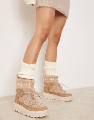 Pajar Pajar Galaxy Lama snow boots in beige-Neutral