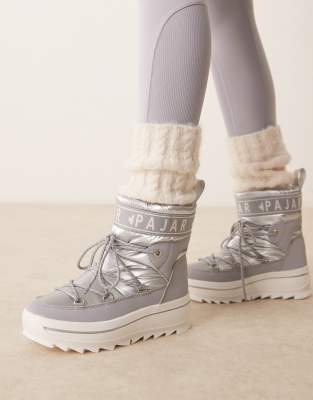 Pajar - Galaxy - Schneestiefel in Silber