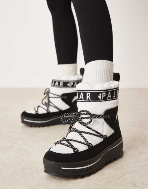 Pajar Galaxy snow boots in white - view 1