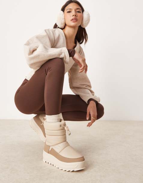 Pajar – Gepelle – Schneestiefel aus Leder in hellem Sand - view 1
