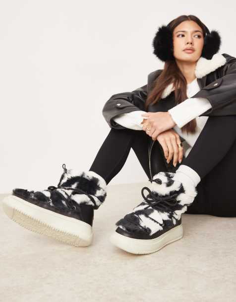 Pajar Gravita snow boot in houndstooth - view 1