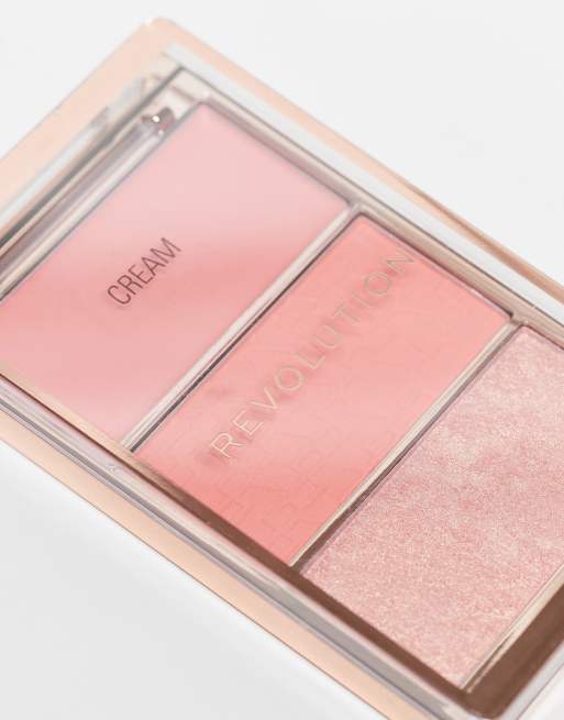 Paleta de coloretes Blush Icon de Revolution: Tono Authentic Peach, 2 de 4