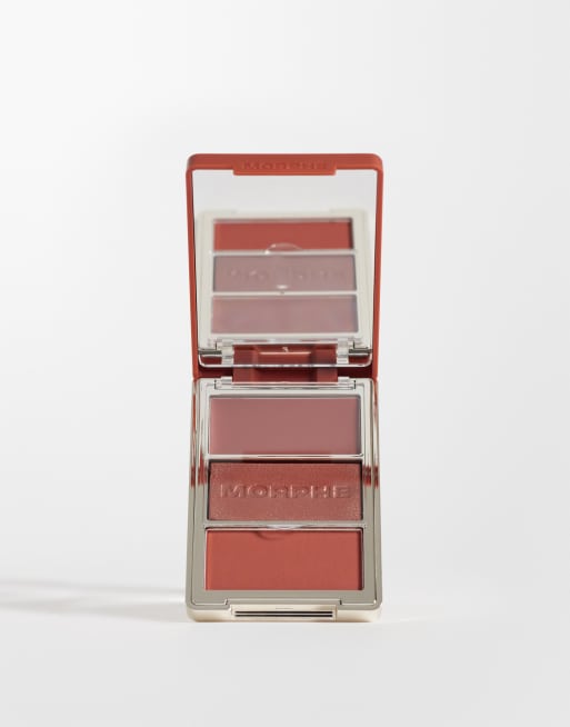 Paleta de coloretes Cheek Thrills Multi Finish Face Trio de Morphe: Tono Private Island