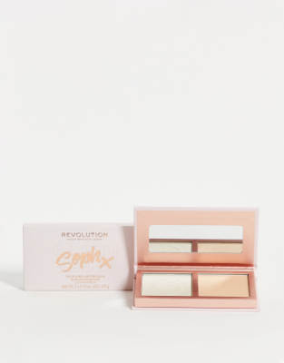 Палетка из двух средств для лица Revolution X Soph – Face Duo (Sugar Frosting)-Золотистый