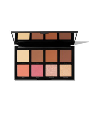 фото Палетка средств для макияжа лица morphe 8m medium vibes complexion pro face palette-многоцветный