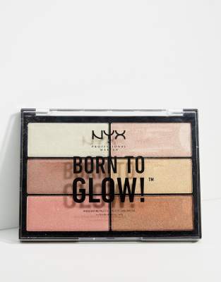 фото Палитра хайлайтеров nyx professional makeup born to glow-мульти