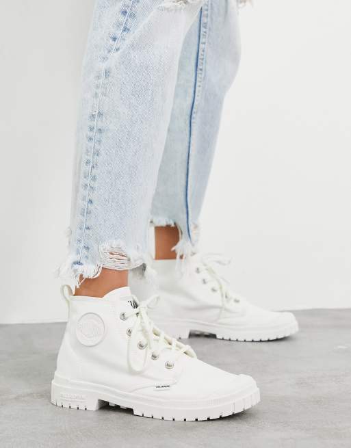 Palladium Bottines lacets Blanc star ASOS