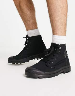 Palladium classic pampa boots in monochrome black  - ASOS Price Checker