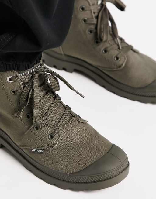 Palladium boots olive store green