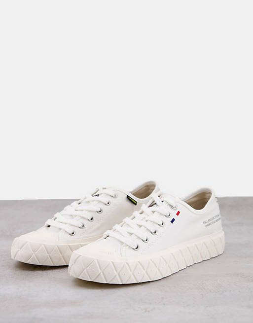 Palladium Palla Ace low top trainers in star white