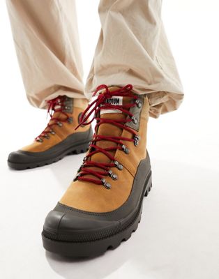 Palladium Pallabrousse hiker boots in tan