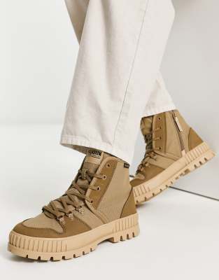 Palladium Pallashock Hiker Boots In Olive