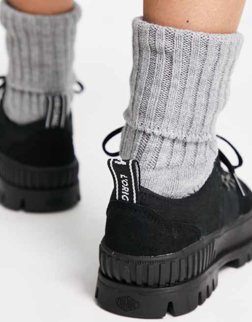 Palladium Pallashock lo hiker sneaker boots in black ASOS