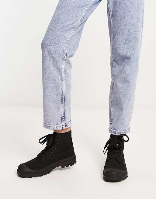 Palladium - Pampa Hi Monochrome - Canvas sneakers in zwart, 4 van 4