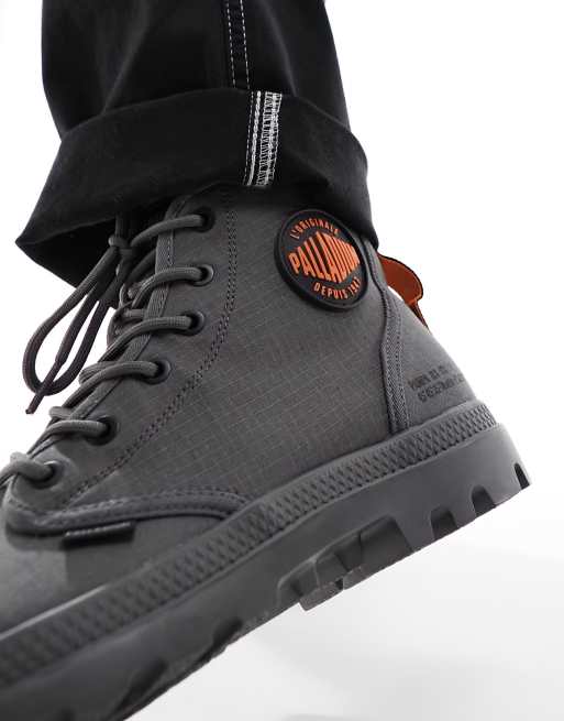 Palladium - Pampa hi supply rs - Grå snørestøvler, 3 af 4