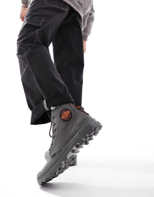 Palladium – Pampa Hi Supply Rs – Szare sznurowane buty za kostkę