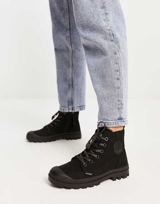 Palladium wool best sale lined boots