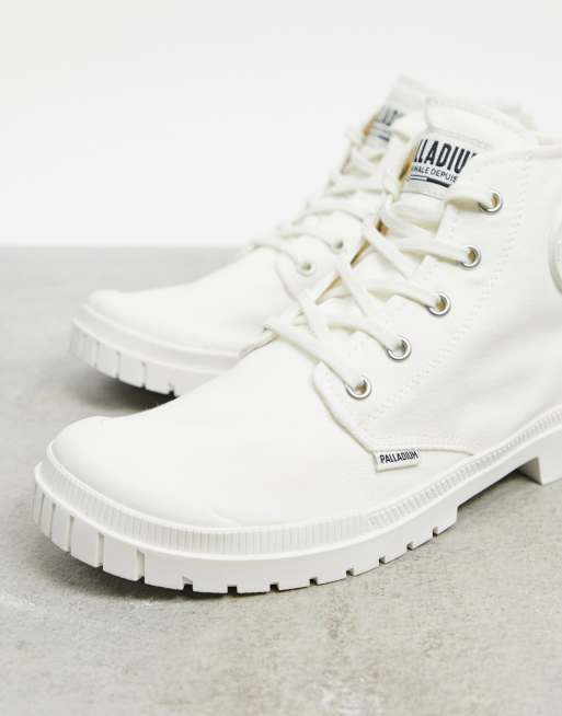 White 2025 canvas boots