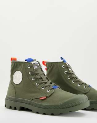 Palladium pampa mono metro boots in olive