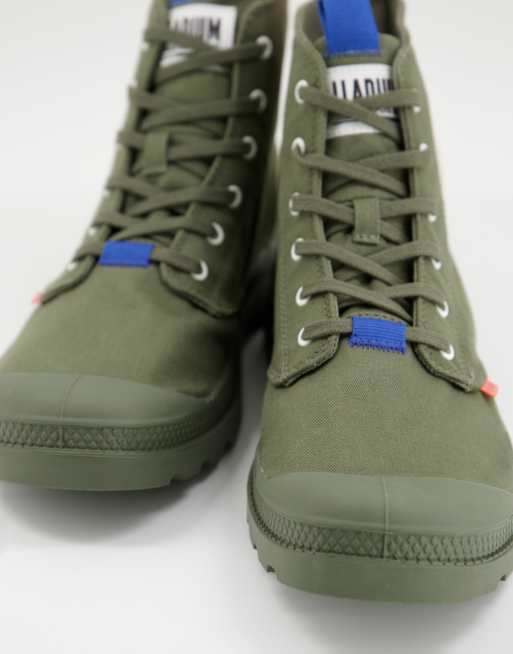 Palladium pampa mono metro boots in olive, 3 of 4