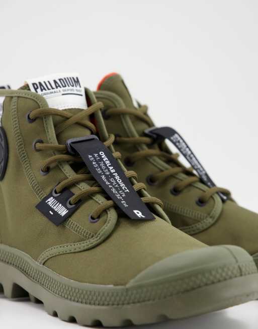 Palladium shop boots khaki